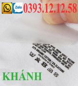 Nhãn ép nhiệt, Tem ép nhiệt, Mác ép nhiệt Quần áo